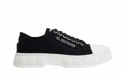 Damen Viron 1968 Black Canvas Toe-Cap Low