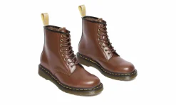 Damen Dr. Martens 1460 Boot Brown Norfolk Flat & Brown Borg Fleece