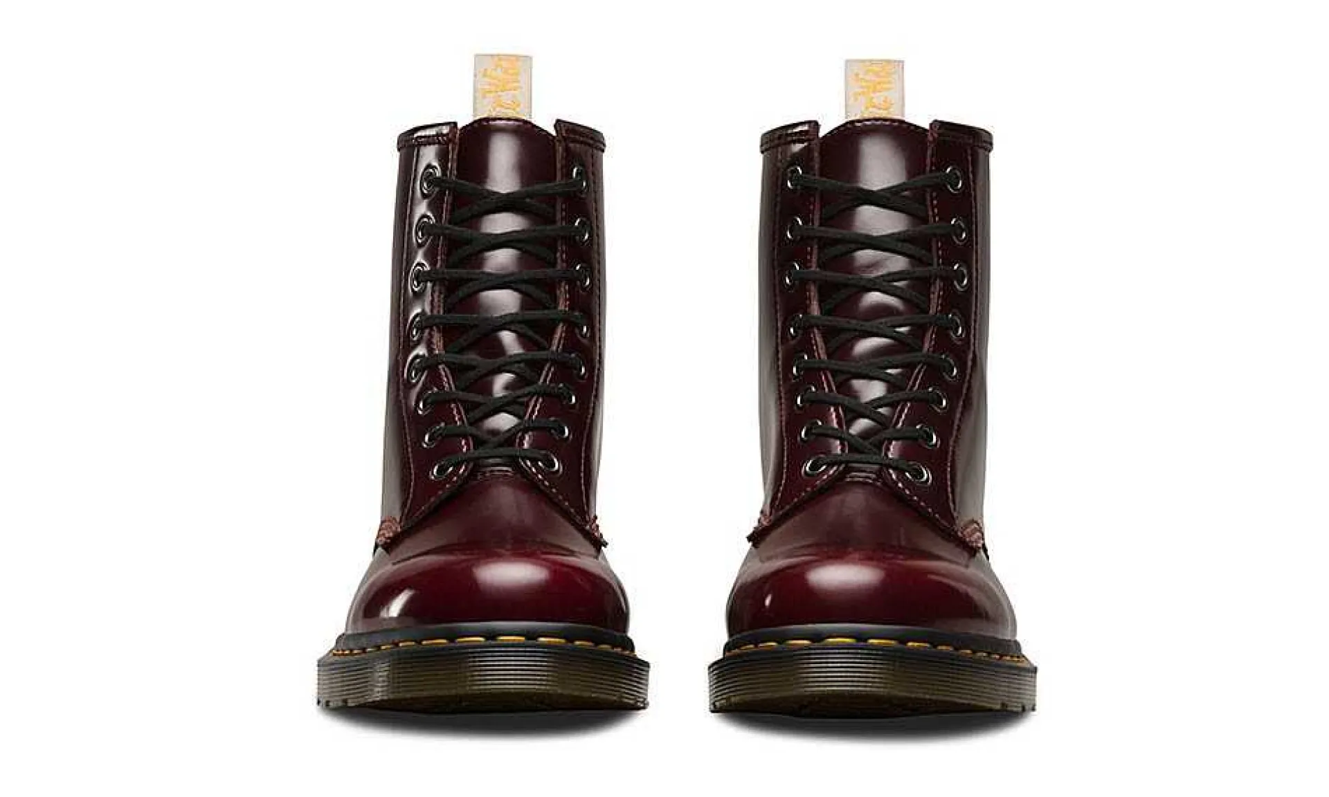 Damen Dr. Martens 1460 8-Eye Boot Cherry Red Oxford Rub Off