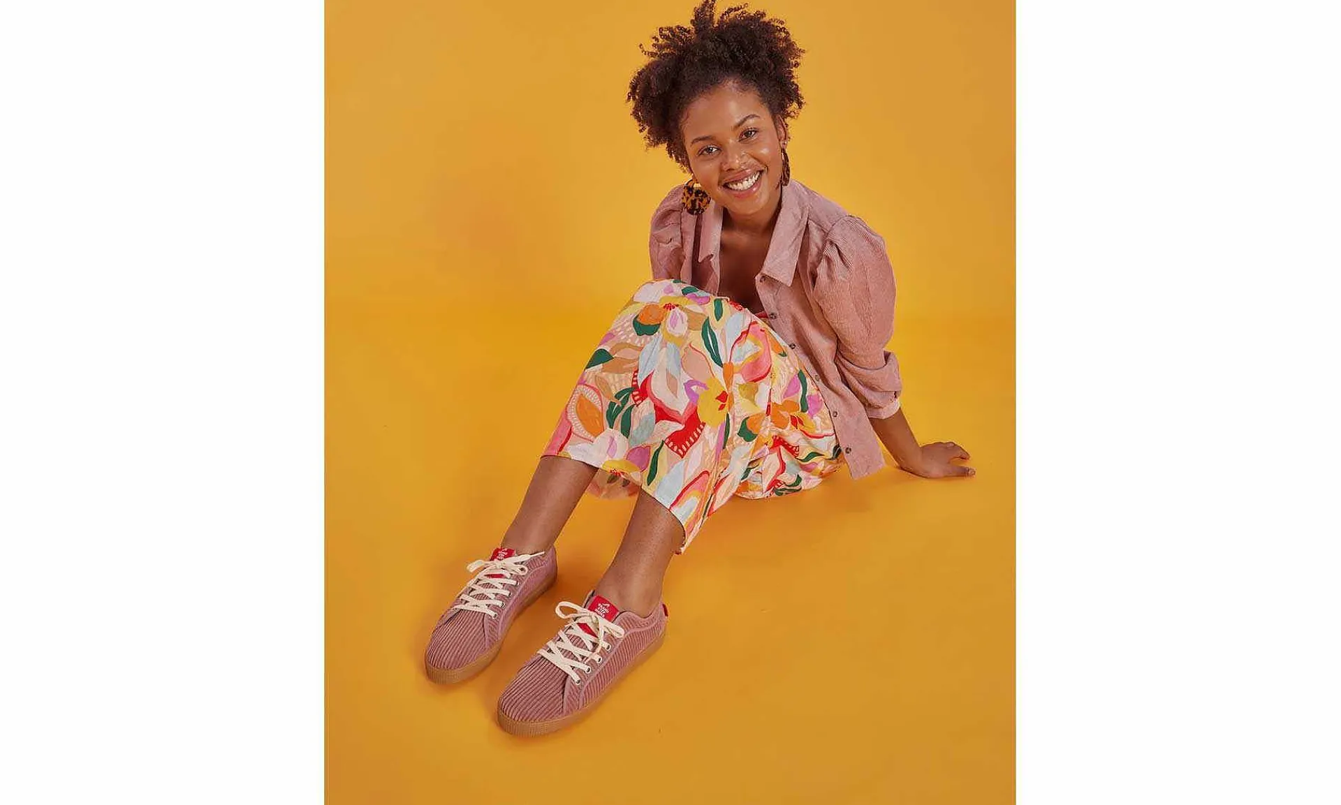 Damen Grand Step Shoes Aari Cord Rose