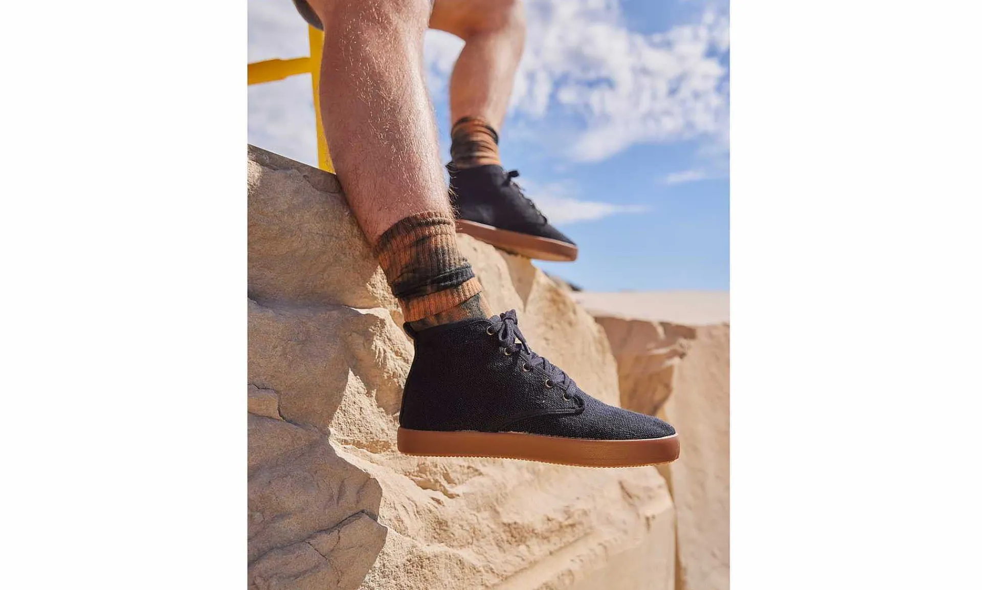 Herren Grand Step Shoes Adam Hemp Black