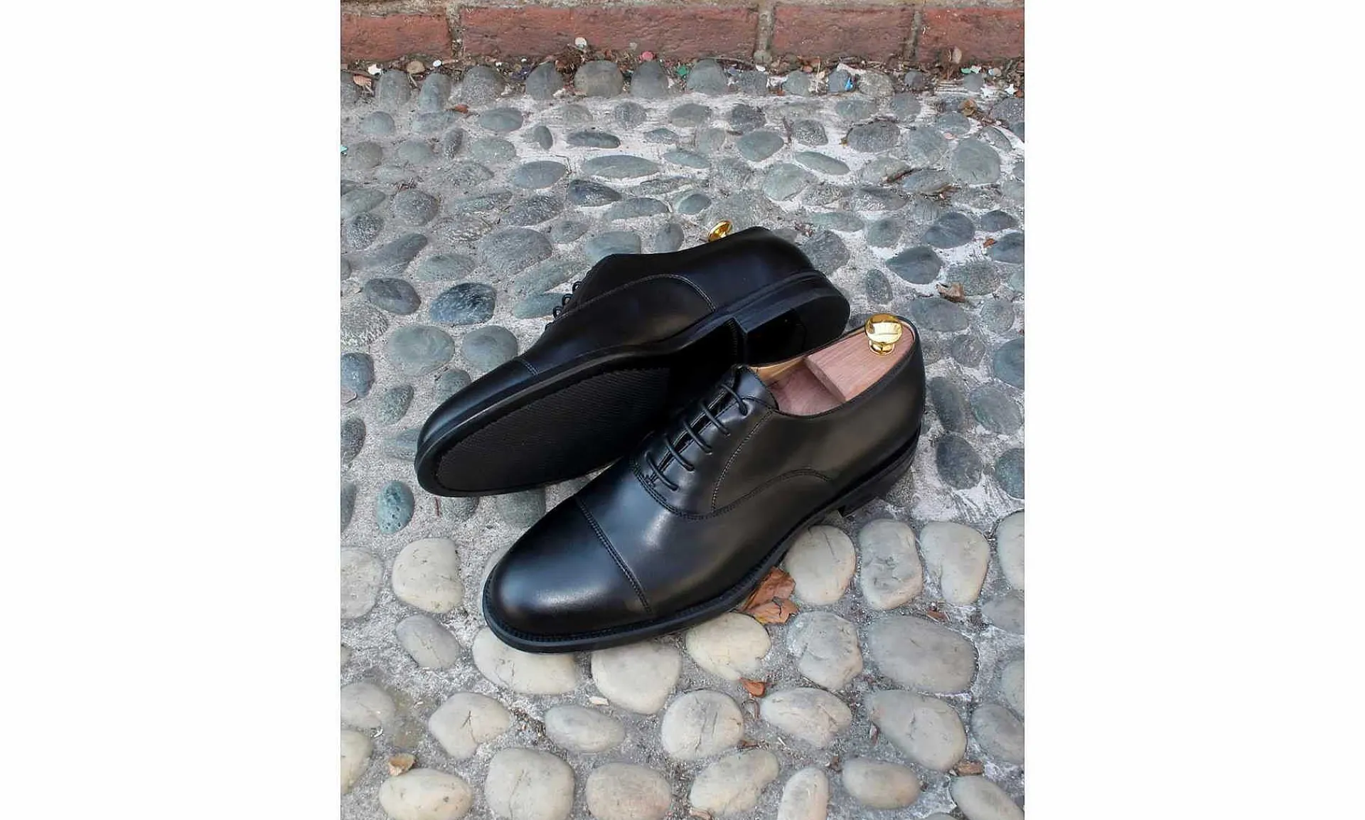 Herren Solari Milano Cap Toe Black