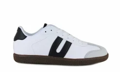 Damen Vegetarian Shoes Cheatah White/Black