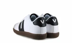 Damen Vegetarian Shoes Cheatah White/Black