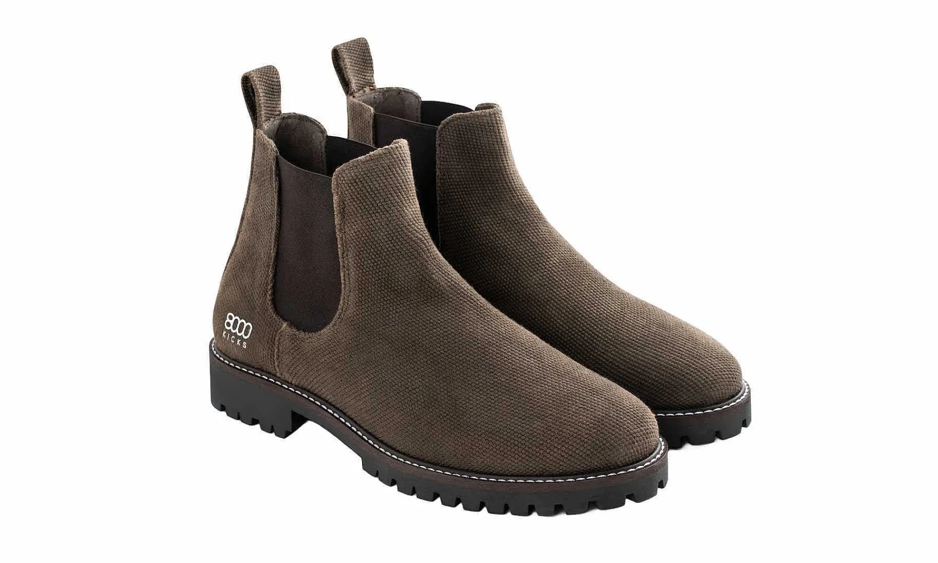 Damen 8000kicks Crossover Hemp Chelsea Boot Brown