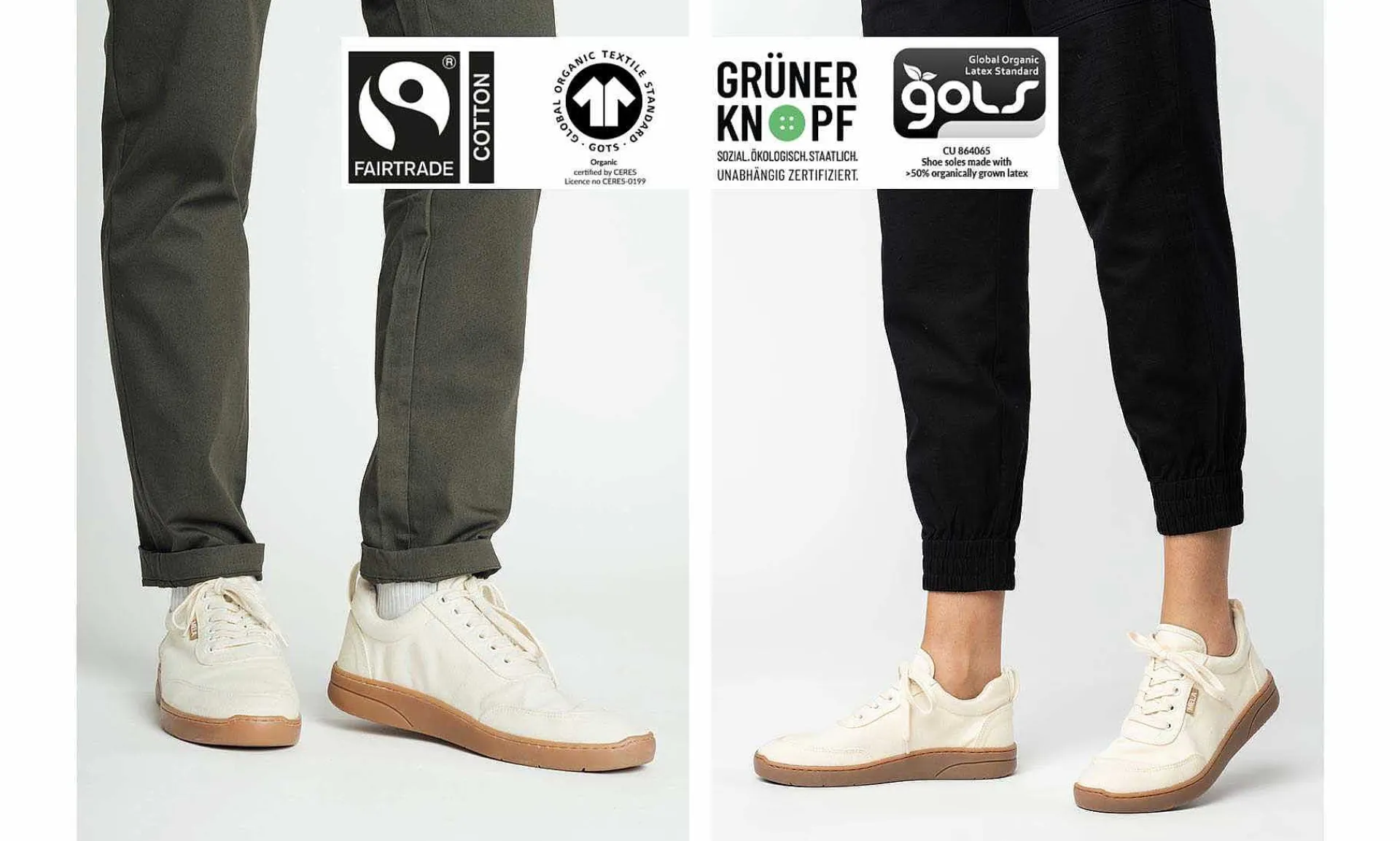 Herren Melawear Herren Sneaker Yala Ecru/Gum