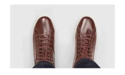 Damen Ahimsa High Top Sneaker Cognac