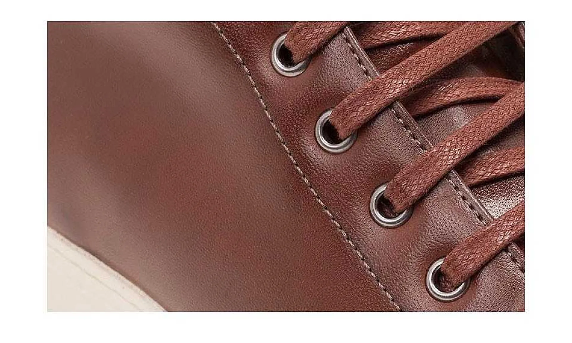 Damen Ahimsa High Top Sneaker Cognac