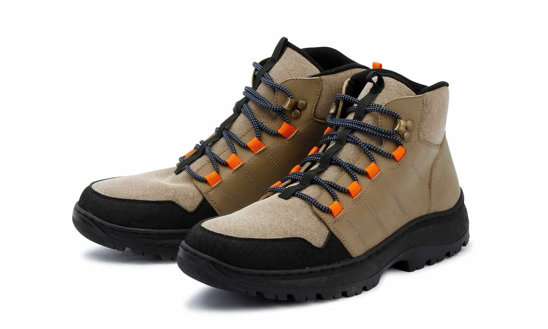 Damen Grand Step Shoes Hiking High Vegan Beige-Multi