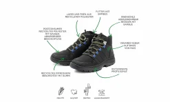 Damen Grand Step Shoes Hiking High Vegan Black