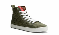 Damen Grand Step Shoes Isa High Top Sneaker Olive