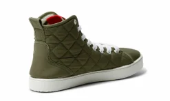 Damen Grand Step Shoes Isa High Top Sneaker Olive