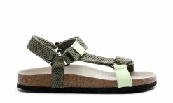 Damen Grand Step Shoes Leo Olive-Neon