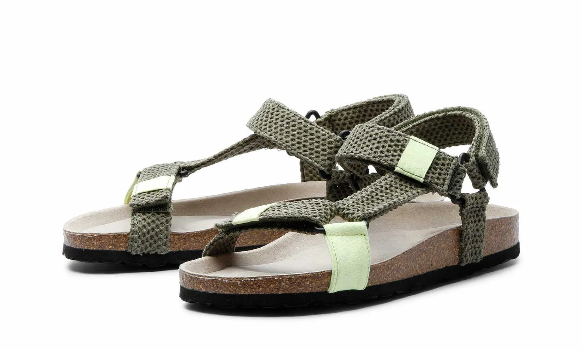 Damen Grand Step Shoes Leo Olive-Neon