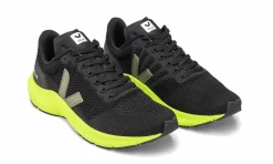 Damen Veja Marlin Lt Black Kaki Jaune Fluo