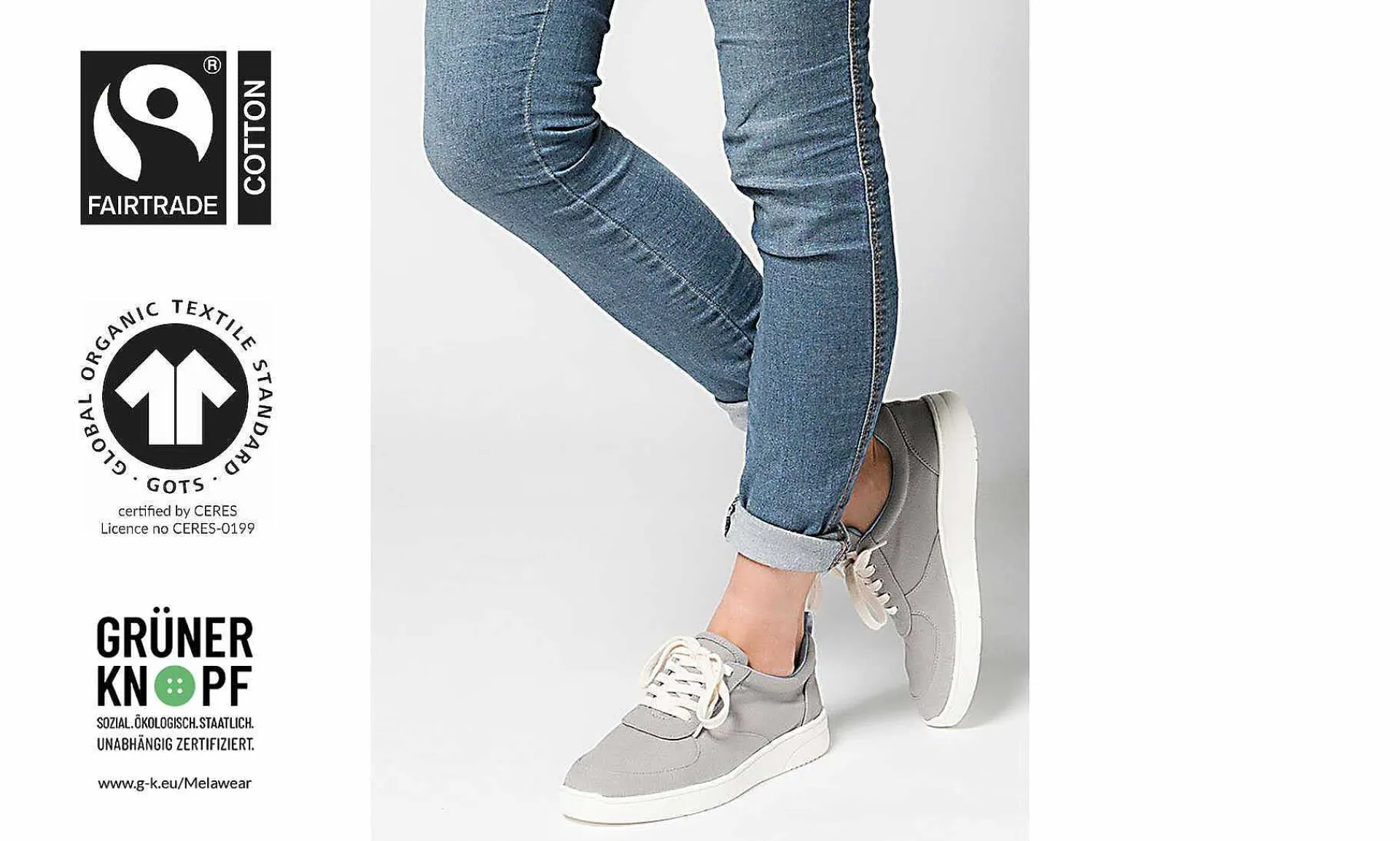 Damen Melawear Mela Sneaker Grey Women