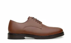 Damen Green Laces Olof Derby Shoe Chestnut Brown