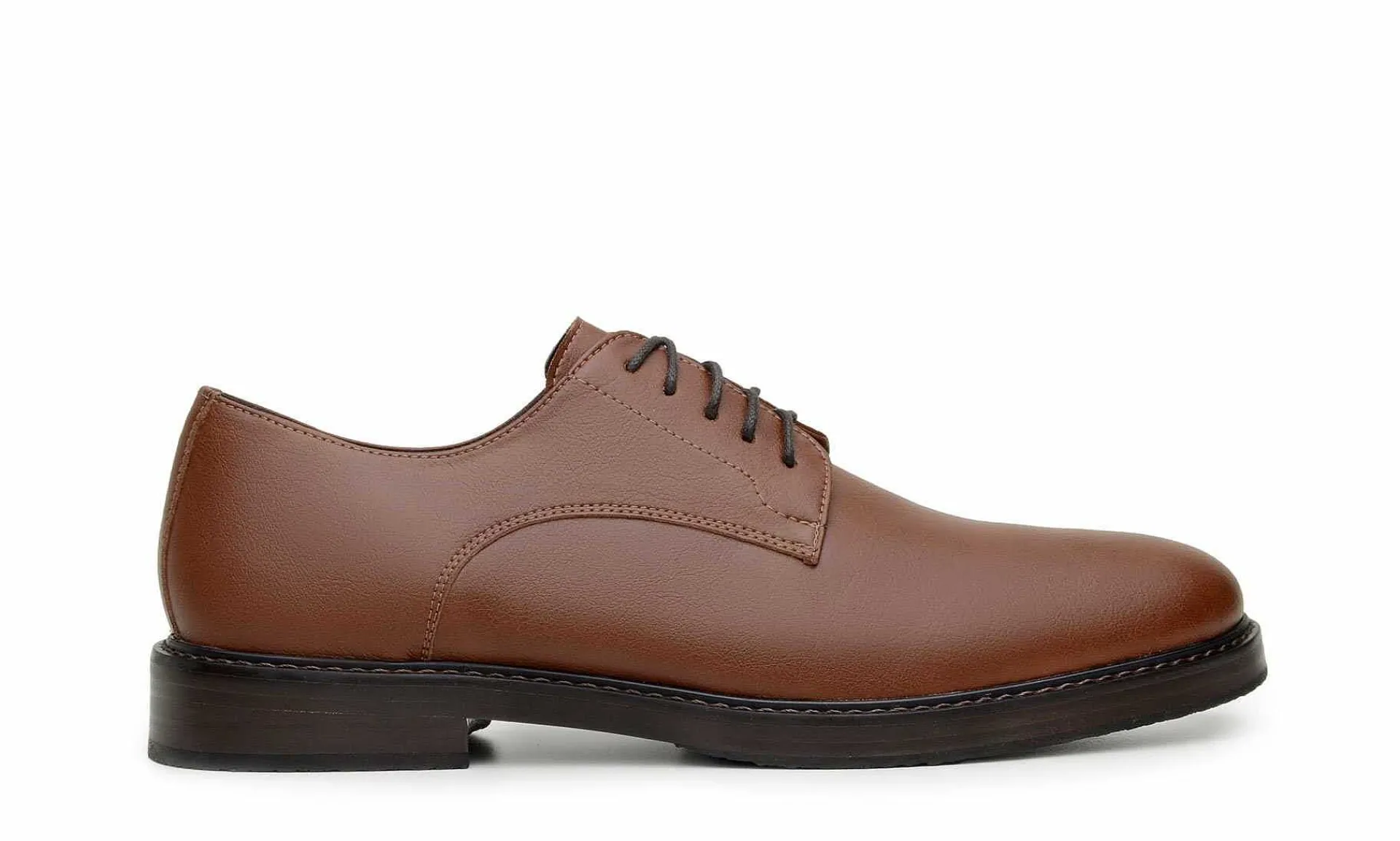 Damen Green Laces Olof Derby Shoe Chestnut Brown