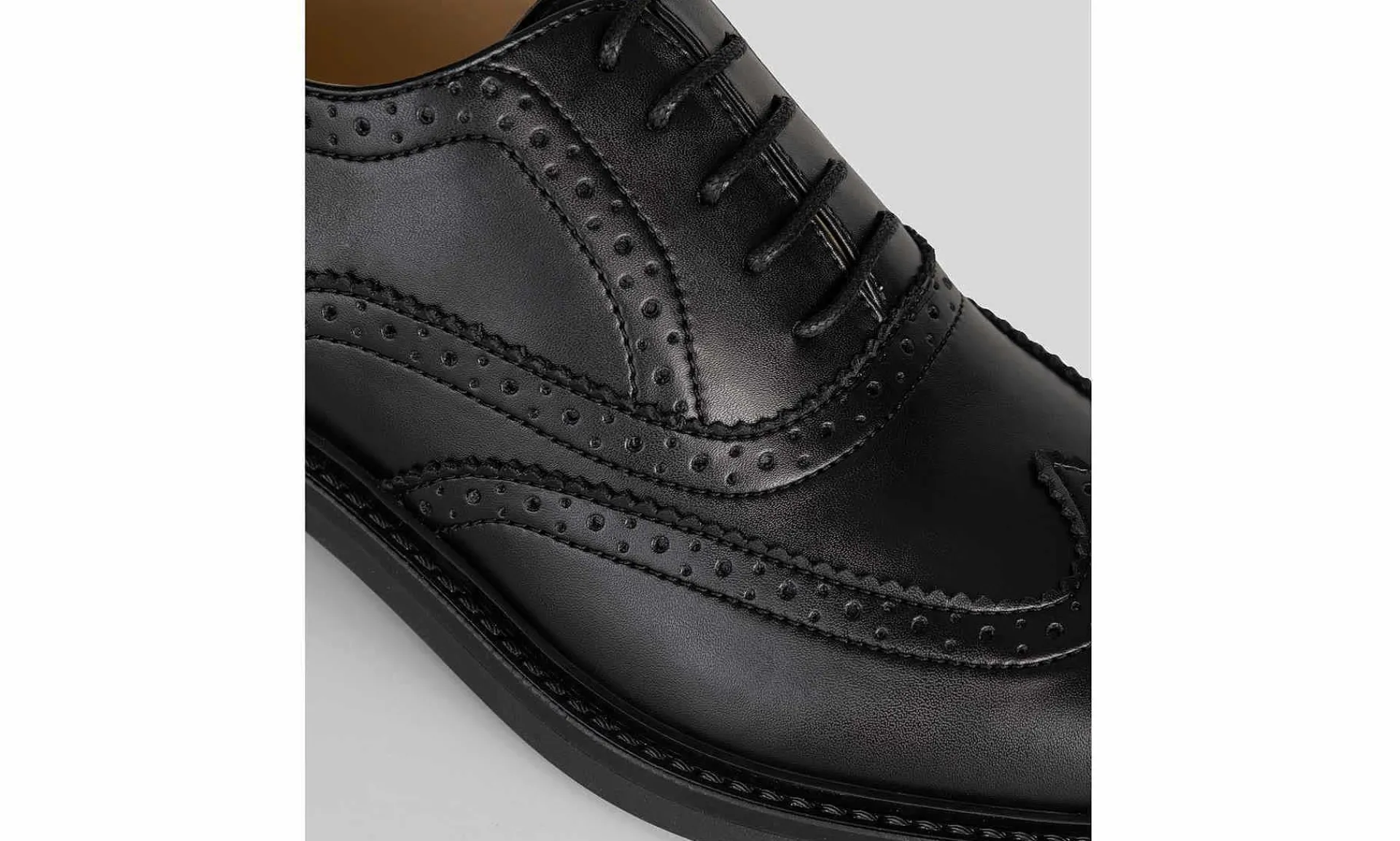 Damen Solari Milano Oxford Brogue Woman Black