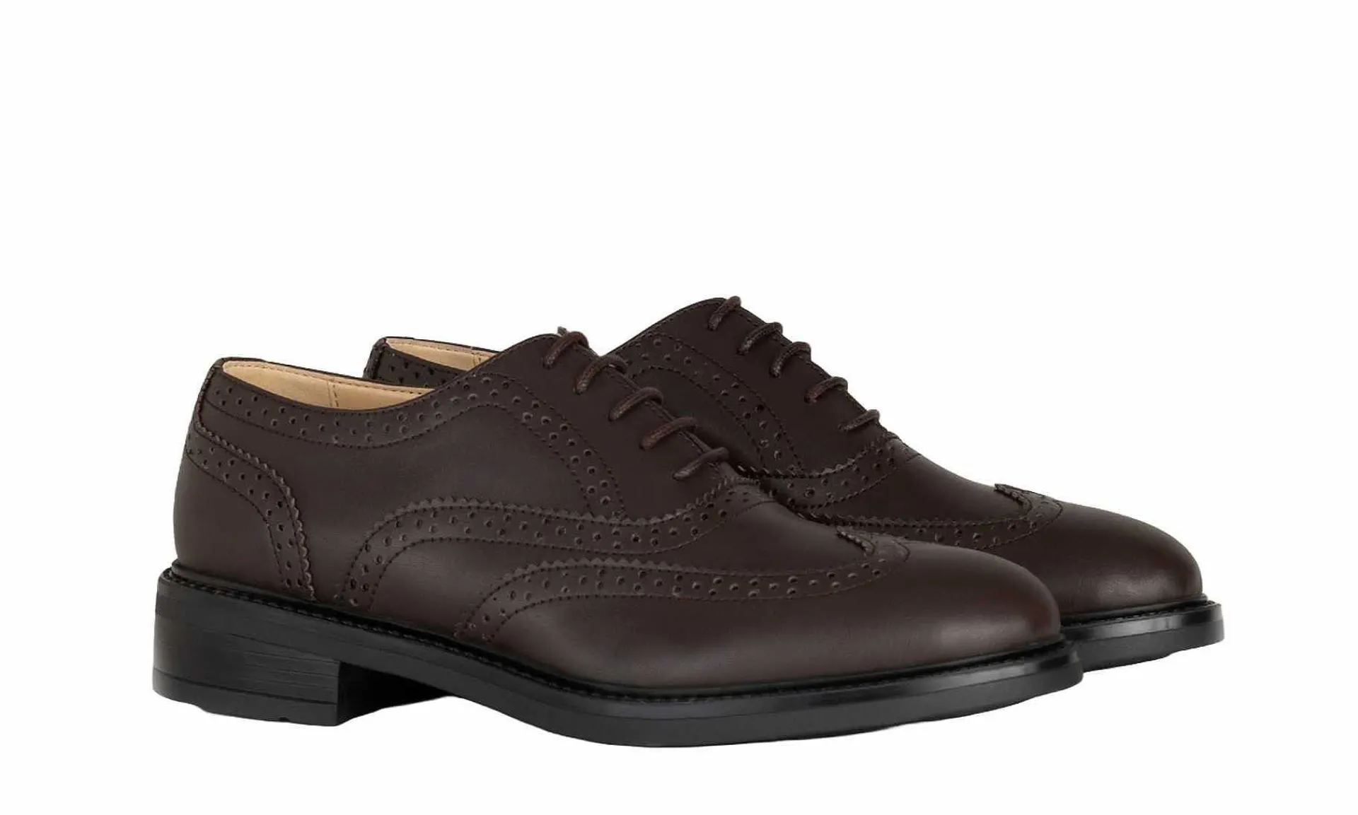 Damen Solari Milano Oxford Brogue Woman Brown