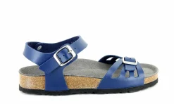 Damen Vegetarian Shoes Paros Sandal Navy Blue