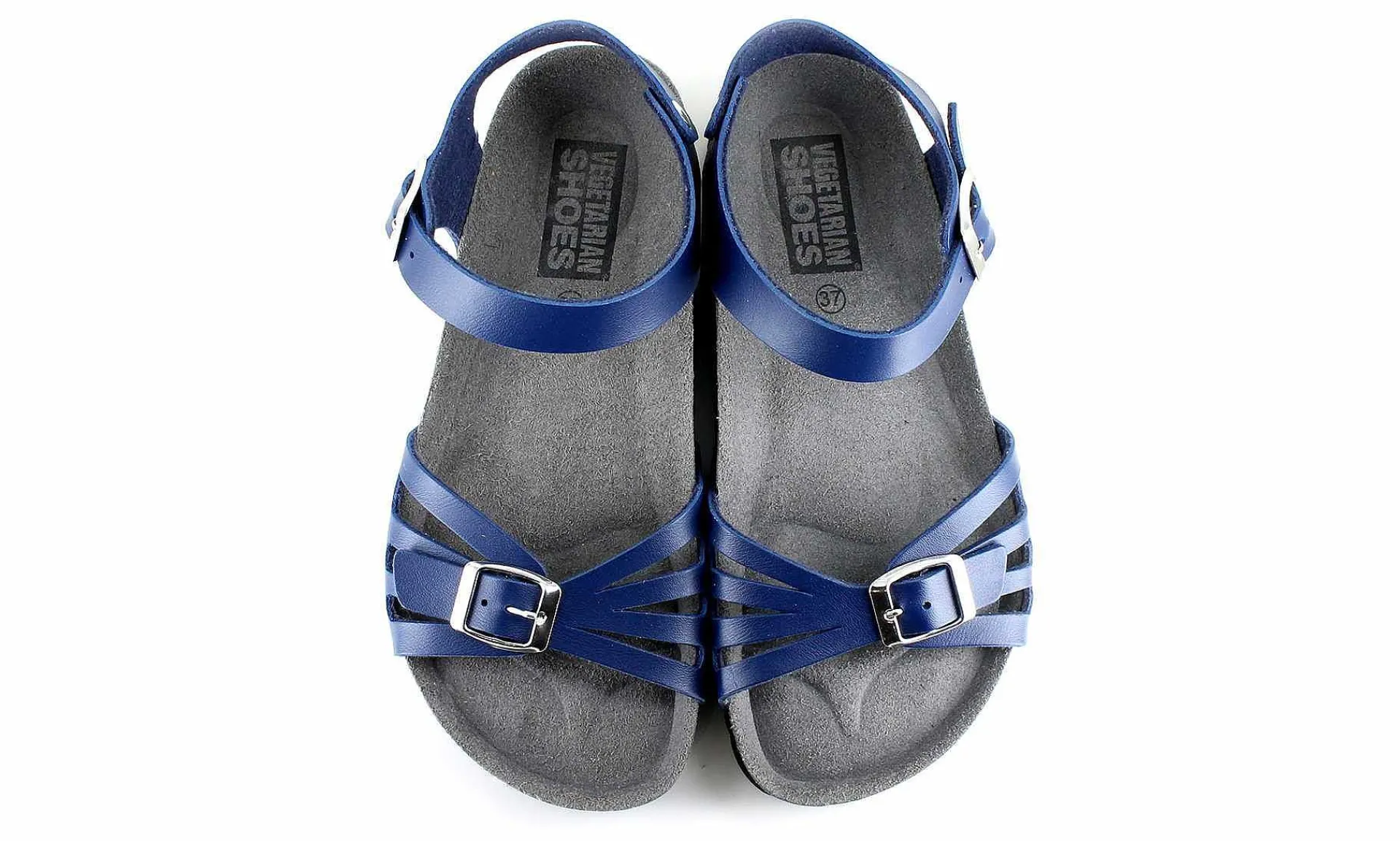Damen Vegetarian Shoes Paros Sandal Navy Blue