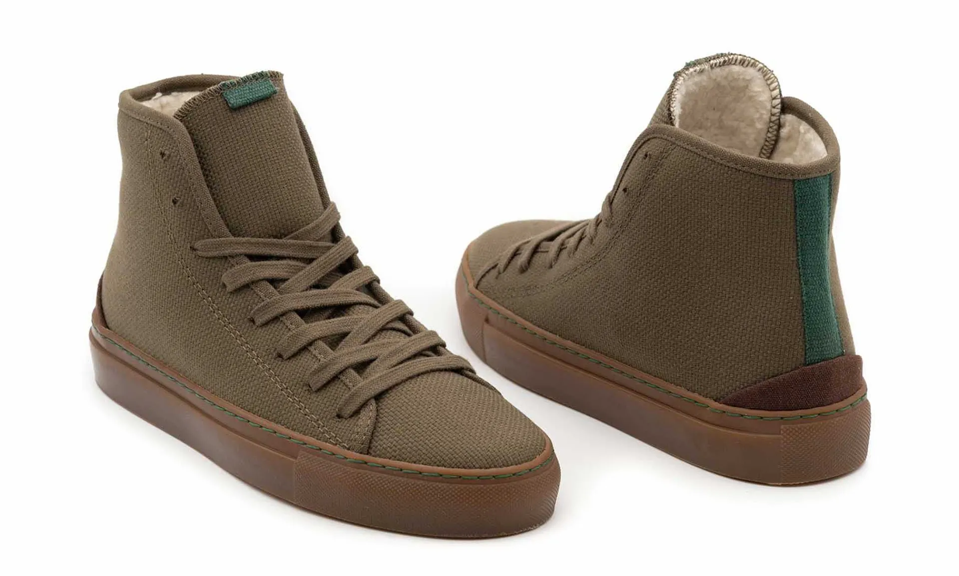 Damen Vesica Piscis Plato Kaki Winter