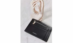 Accessoires ASHOKA Paris Porte Cartes Zippe Apple Skin Black