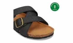 Damen NAE Samet Black Pinatex Sandal