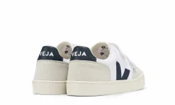 Kinder Veja Small V-12 Velcro Canvas White Nautico Natural