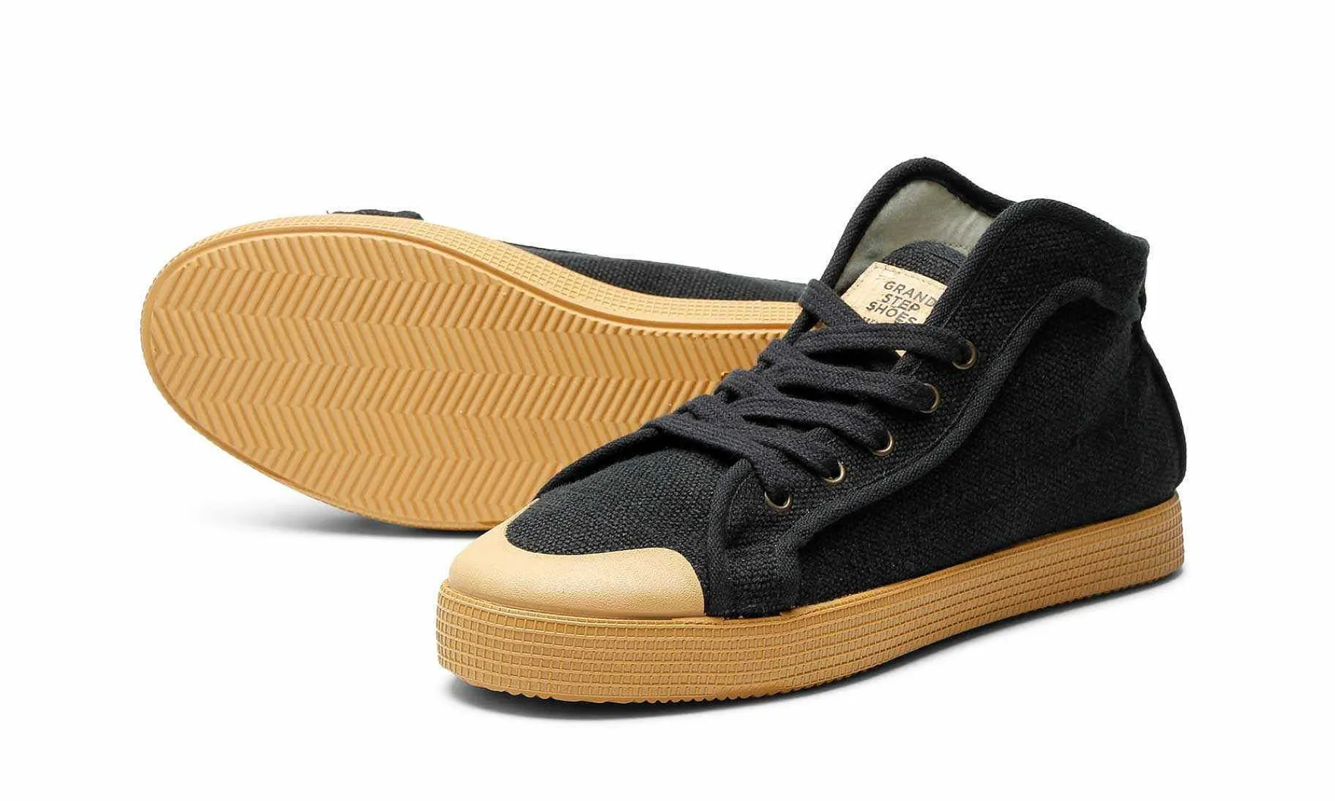 Damen Grand Step Shoes Taylor Hemp Black