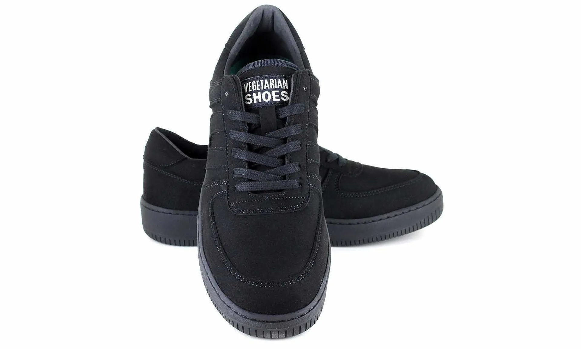 Damen Vegetarian Shoes Veg Supreme Black Dream Fake Suede