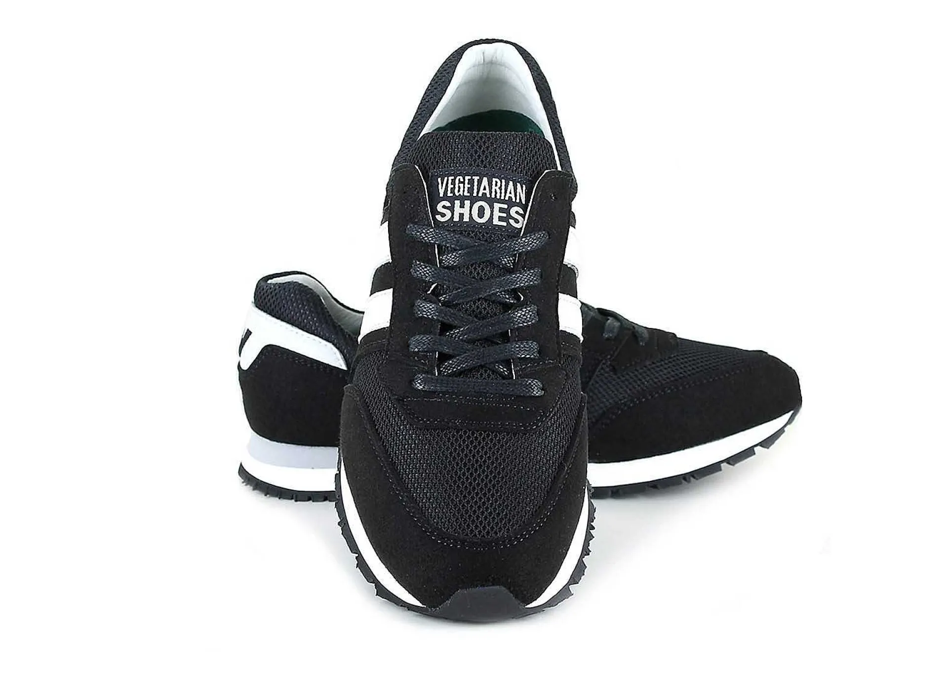 Damen Vegetarian Shoes Vegan Runner Black