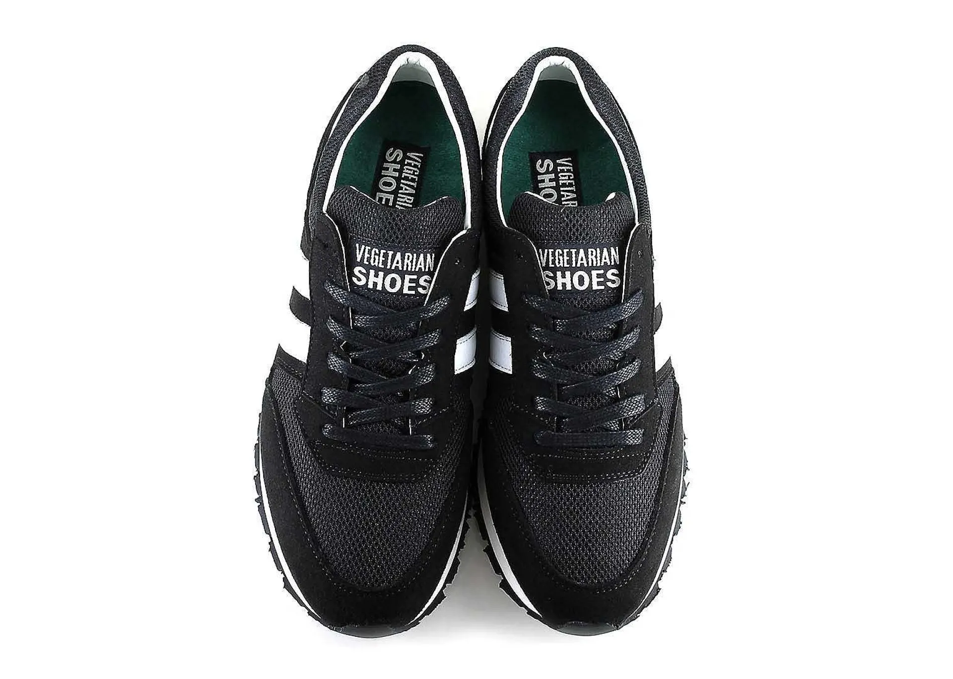 Damen Vegetarian Shoes Vegan Runner Black