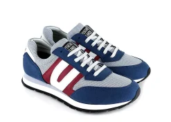 Damen Vegetarian Shoes Vegan Runner Navy/Grey/Red