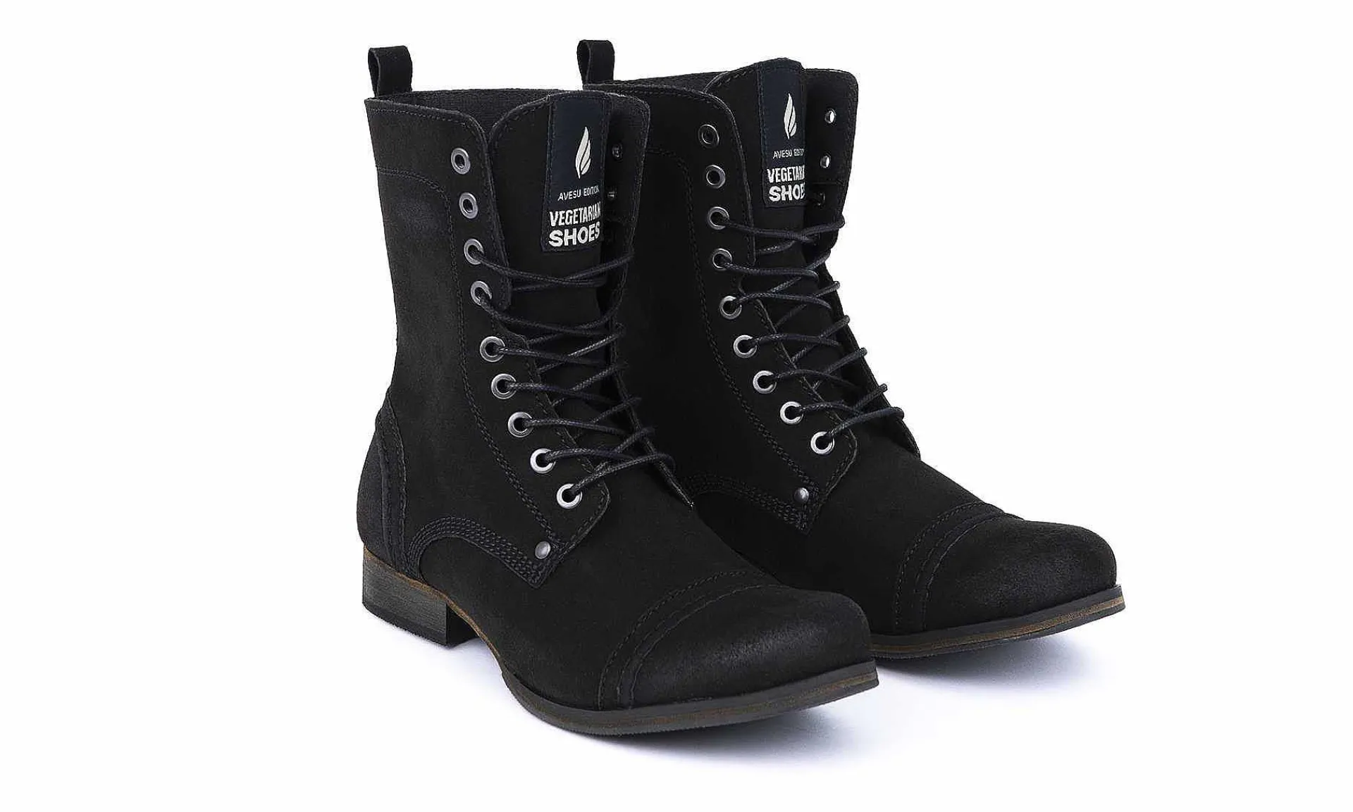 Damen Vegetarian Shoes Vintage Boot Black Ii Edition